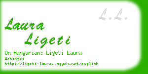laura ligeti business card